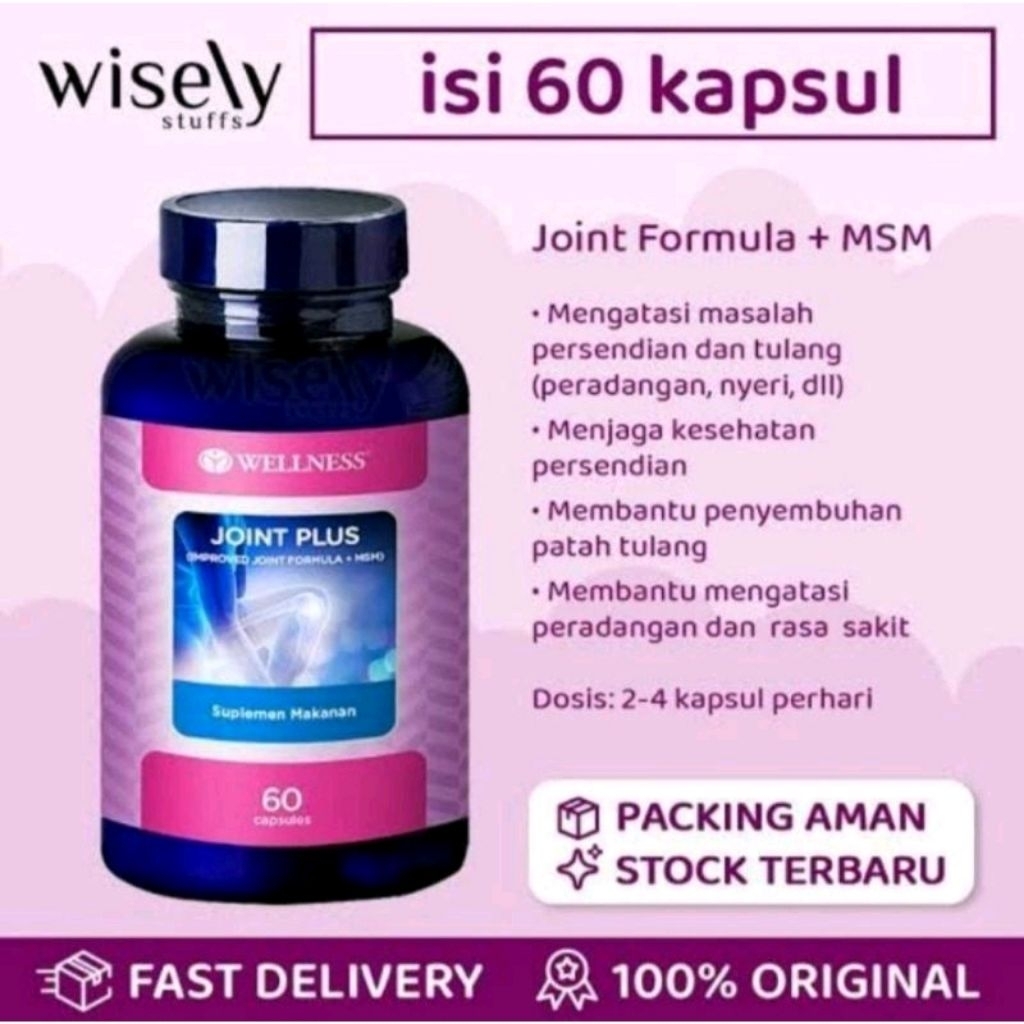 Wellness JOINT PLUS 100% Asli Original improved joint formula glucosamine sulfate Ori