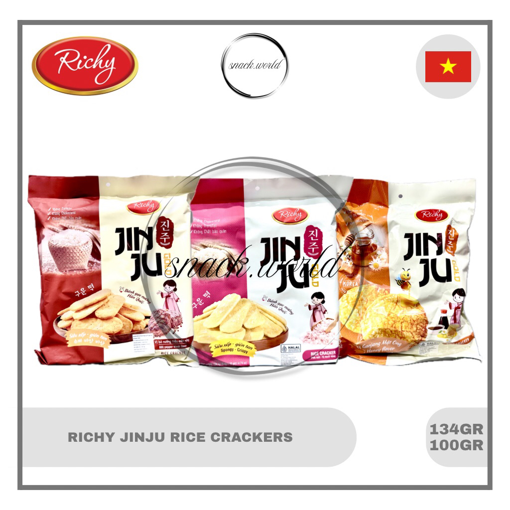 

Richy Jinju Rice Crackers Honey Bbq Sea Salt