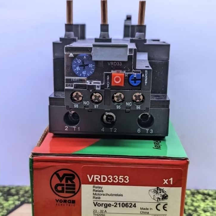 Thermal Overload Relay TOR VORGE VRD3353 VRD 3353 23A-32A setara LRD3353 LRD 3353 garansi 1 tahun