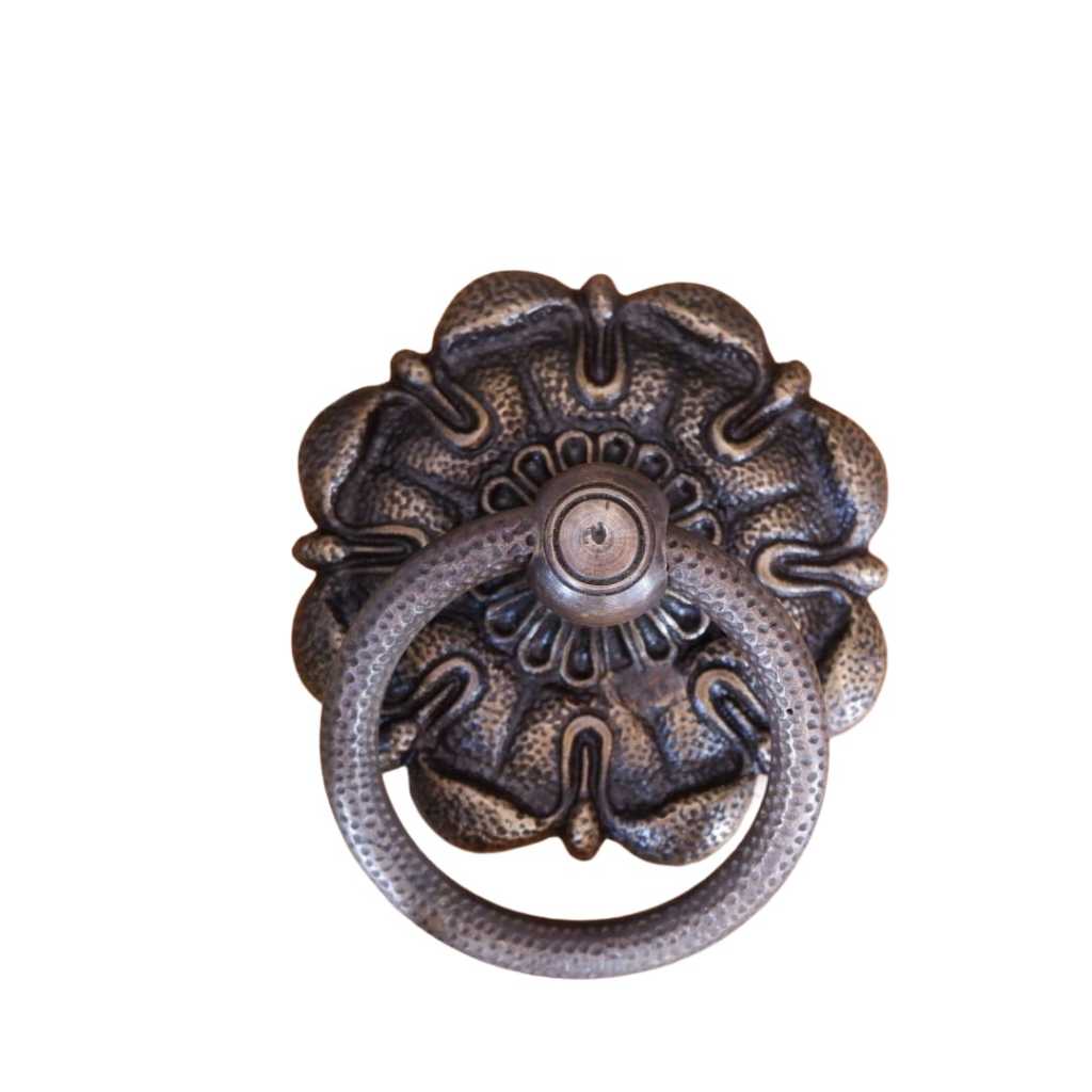 Tarikan Pintu Gebyok Kuningan Antik Diameter 8cm