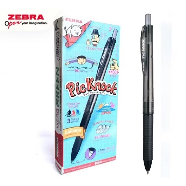 

Gramedia Karawaci - Zebra - Bolpoin Piccolo Pic Knock Semi Gel Set Isi 12