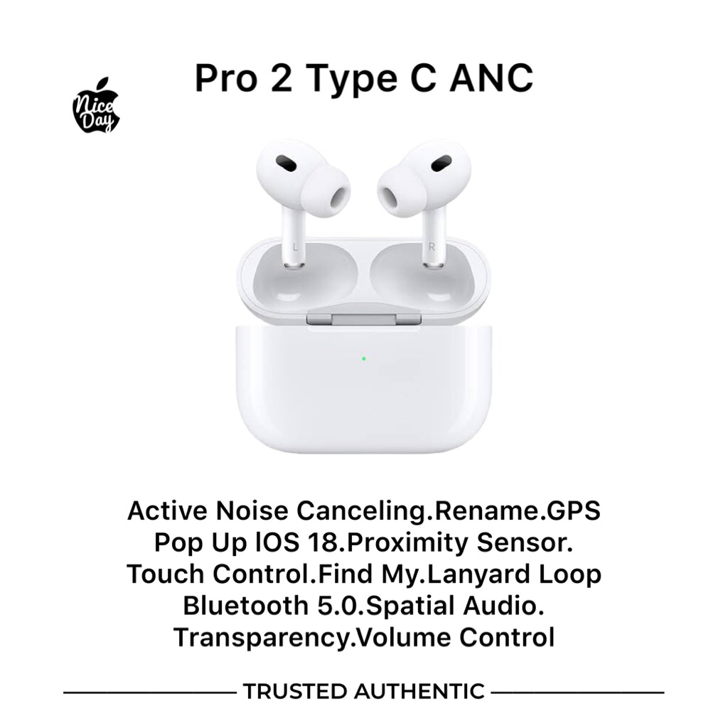 Earphone Bluetooth NicePods PRO 2 Type C ANC