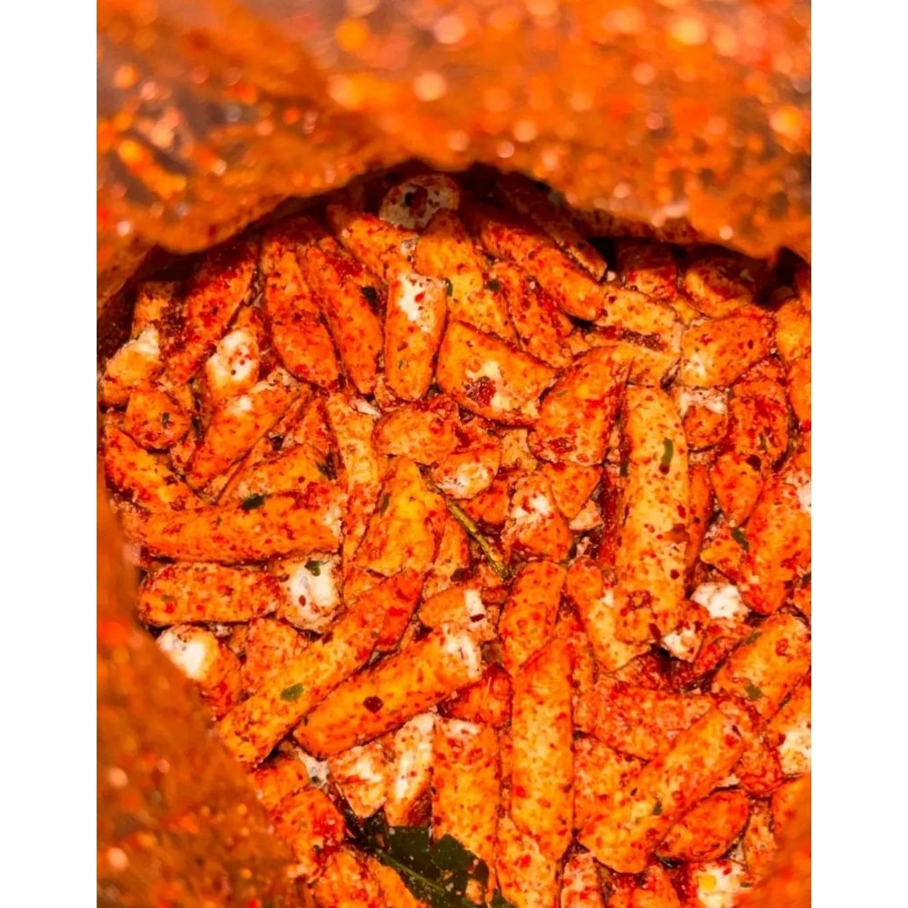 

CEMILAN BASRENG KEMASAN 200GRAM PEDAS EXTRA DAUN JERUK GURIH