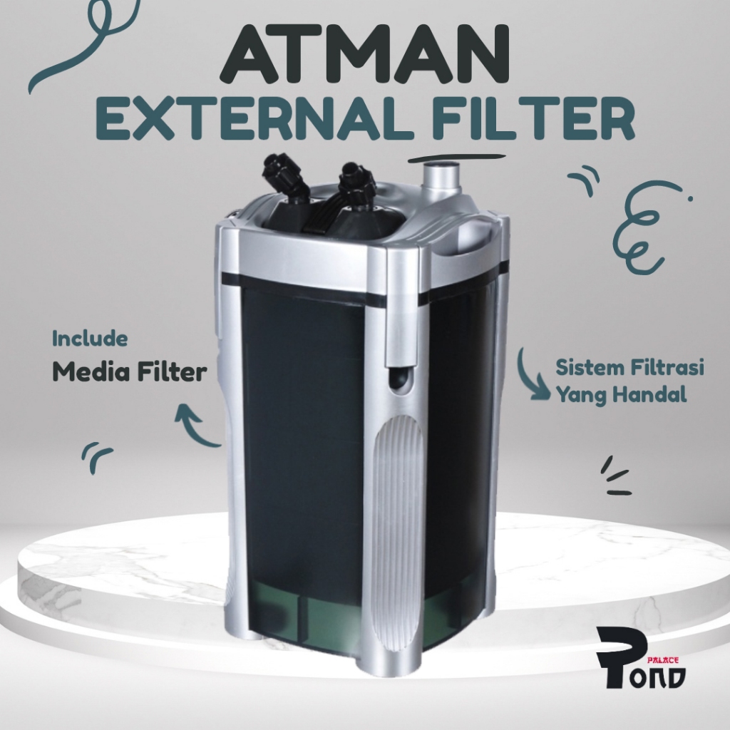 Filter Canister Akuarium Atman DF 1300 Eksternal Filter Aquarium