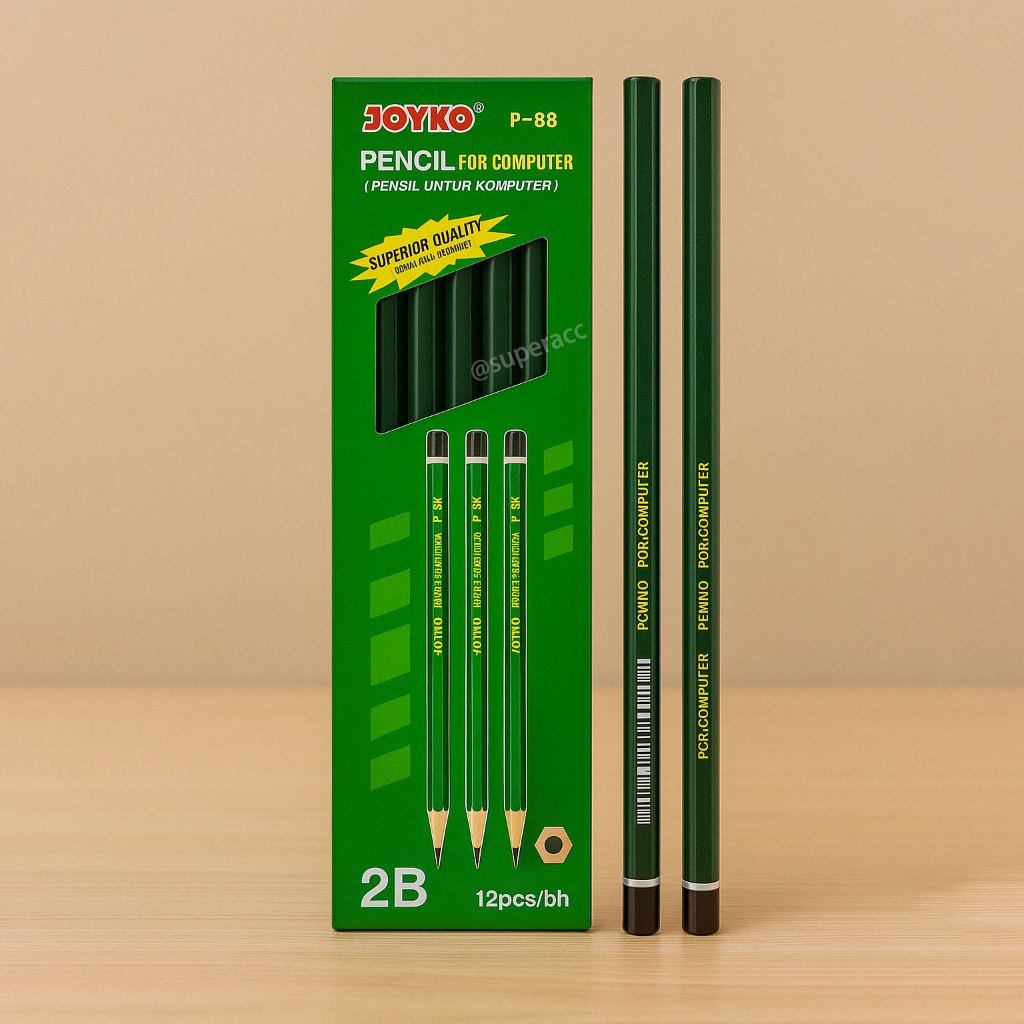 

Pensil JOYKO 2B Isi 12 Pcs P-88 | Pensil Sekolah & Kantor Alat Tulis Pensil Ujian