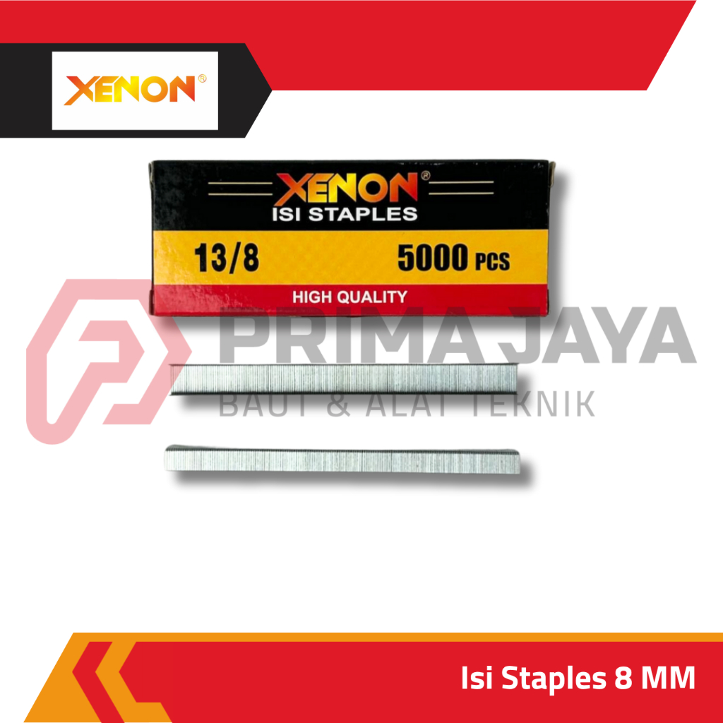 

ISI TEMBAKAN STAPLES / REFILL STAPLER GUN 13/8 8 MM 5000 PCS XENON