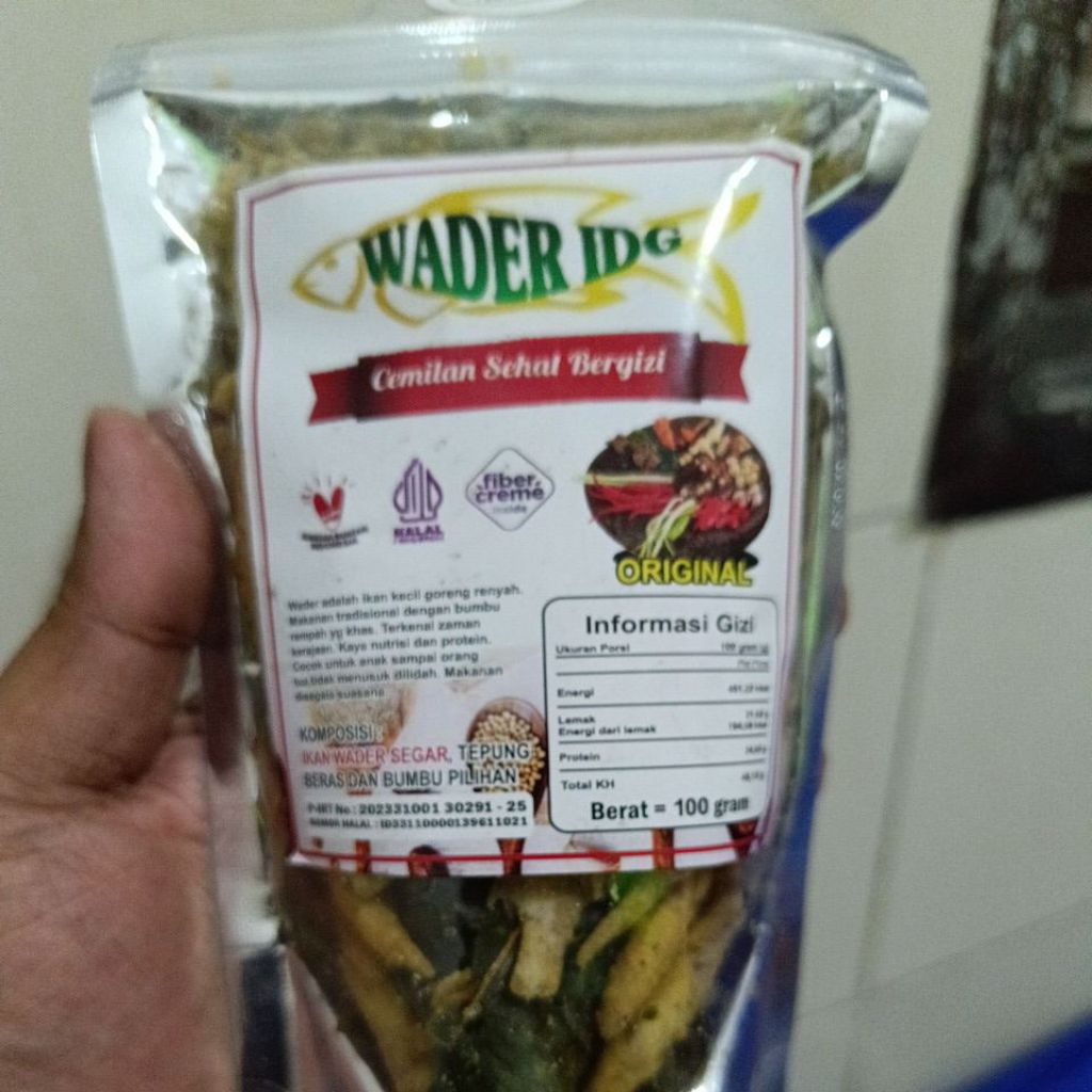 

CEMILAN WADER GORENG 100G