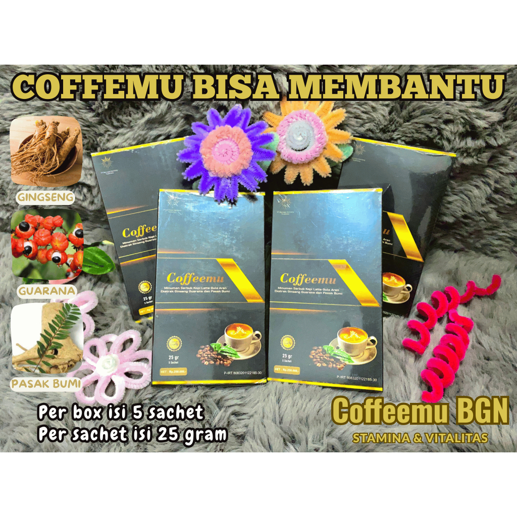 

Coffeemu Original 100% @1 Box Isi 5 Sachet Original Ampuh