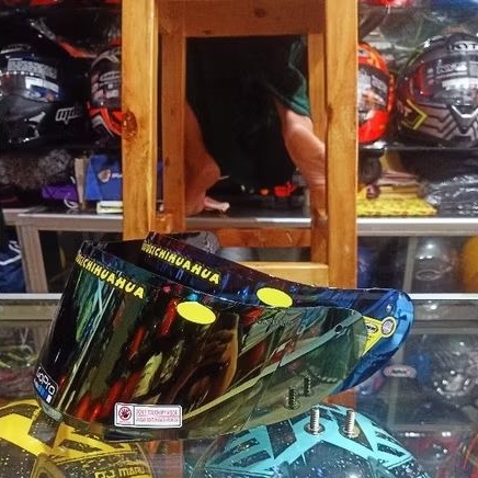 Kaca helm ink CL max - kaca flat visor pnp ink cl max  iridium