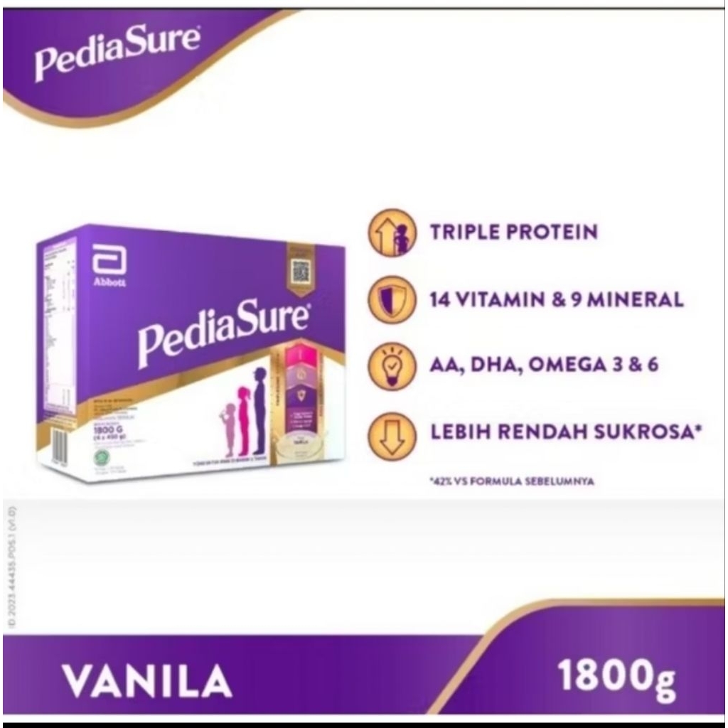

PEDIASURE 1800 GRAM VANILLA EXP FEB 2027