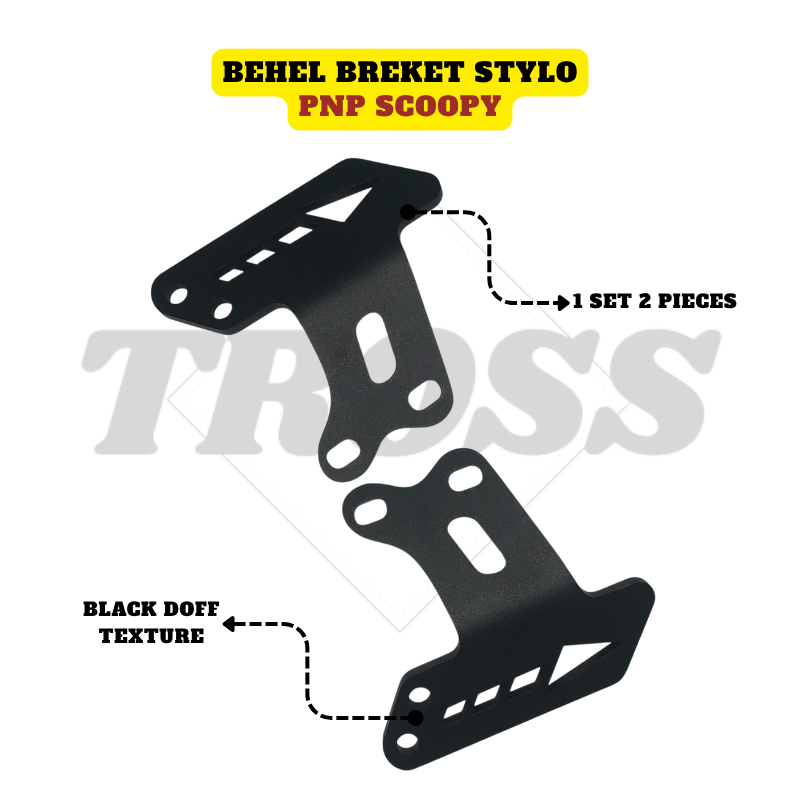 TROSS Breket Behel Stylo 160 PNP Scoopy Bracket Behel Belakang Aksesoris Motor Variasi Stylo, Scoopy