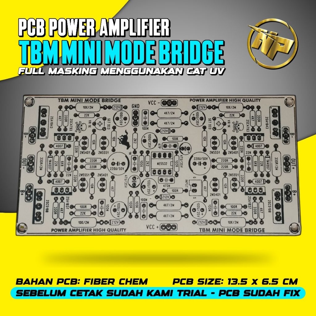 NUR PCB | Pcb tbm mini btl gempur | pcb tbm full bridge | pcb btl tbm | ampli - bahan pertinak