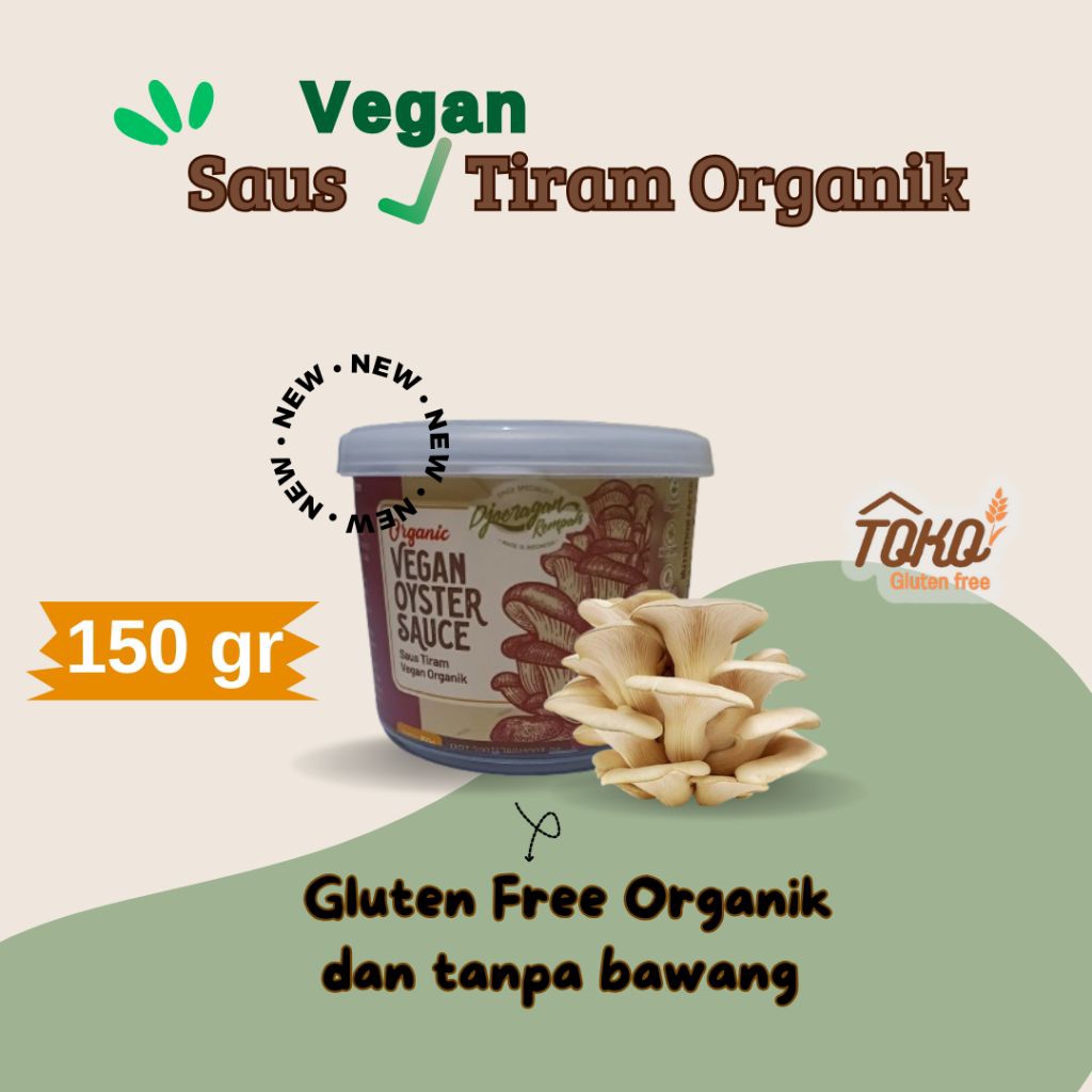 

Djoeragan Rempah Saus Tiram Vegan Organik Gluten Free Oyster Sauce Jamur Tiram No Garlic NoMSG 150gr