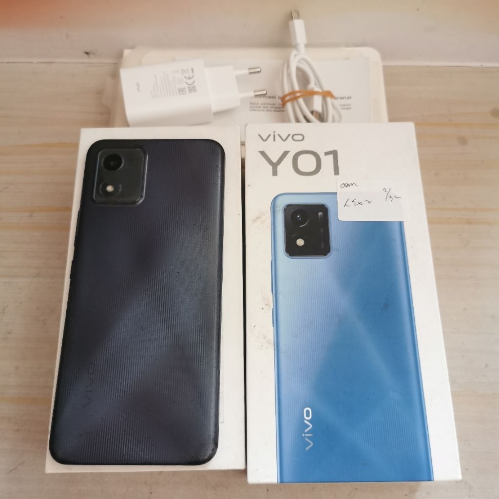 Vivo Y01 ram 2GB 32GB Bekas  - Fullset Resmi - second