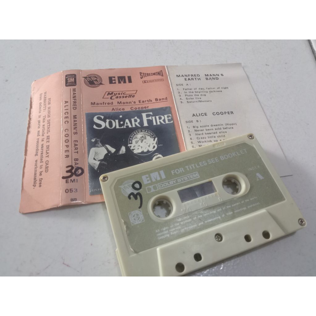 Kaset Pita Manfred Mann Earth Band Alice Cooper
