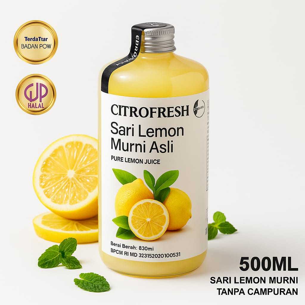 

COD seluruh indonesia Sari Lemon citrofresh 500ml Fresh California Pure Jus Air / Lemon detox tubuh