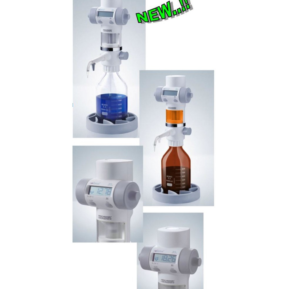 HIRSCHMANN | BURET DIGITAL 10mL SOLARUS with out Bottle Digital Burette Buret Glass