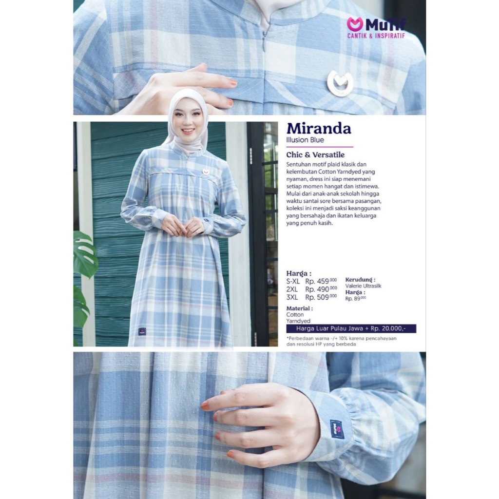 GAMIS MIRANDA  ILLUSION BLUE || BY MUTIF
