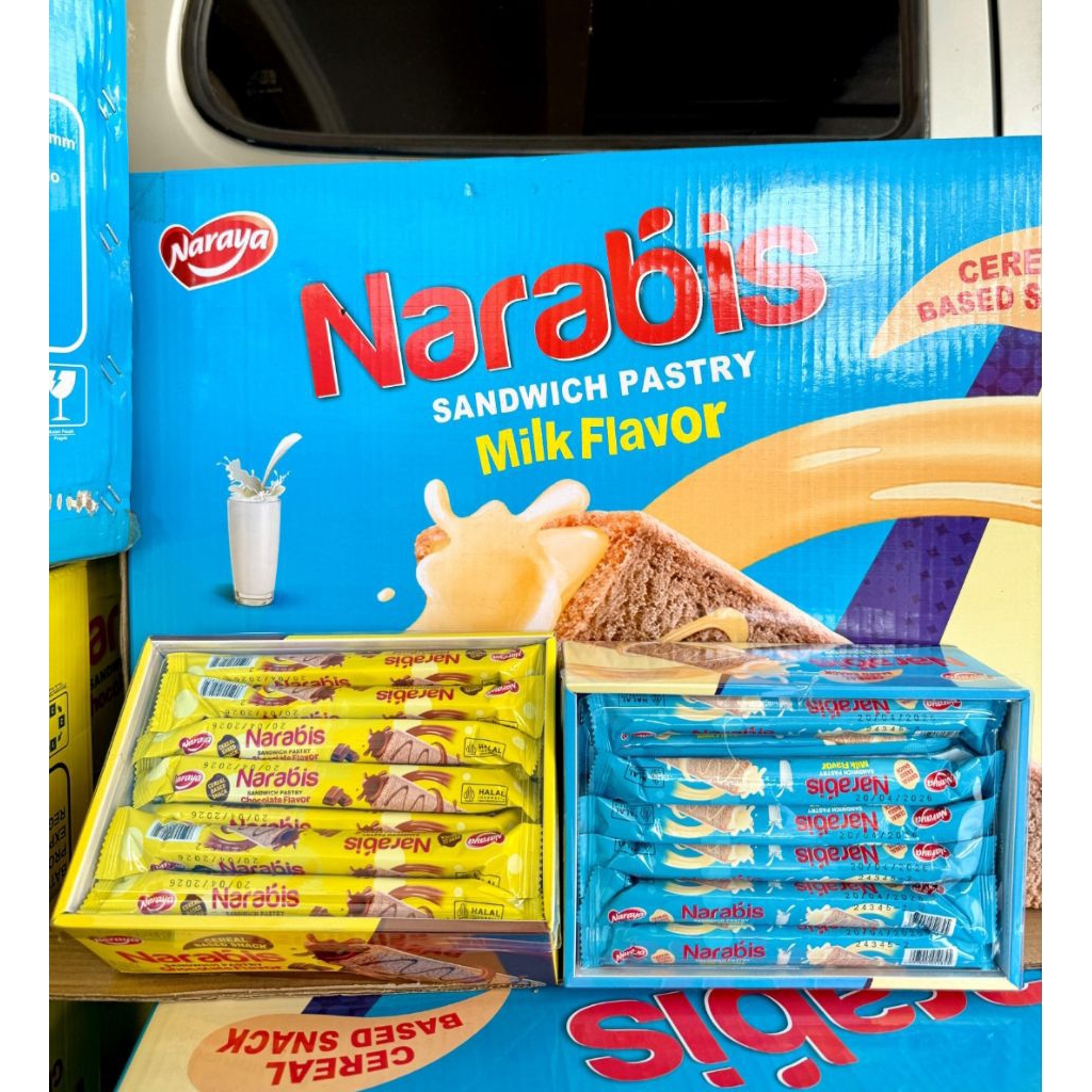 

NARABIS SANDWICH PASTRY COKLAT / MILK 360GR (ISI 30PCS)