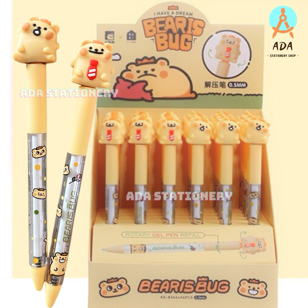 

PEN PUTAR KUKI BEARIS BUG /KK-8266/PENA PUTAR/GEL PEN KUKI