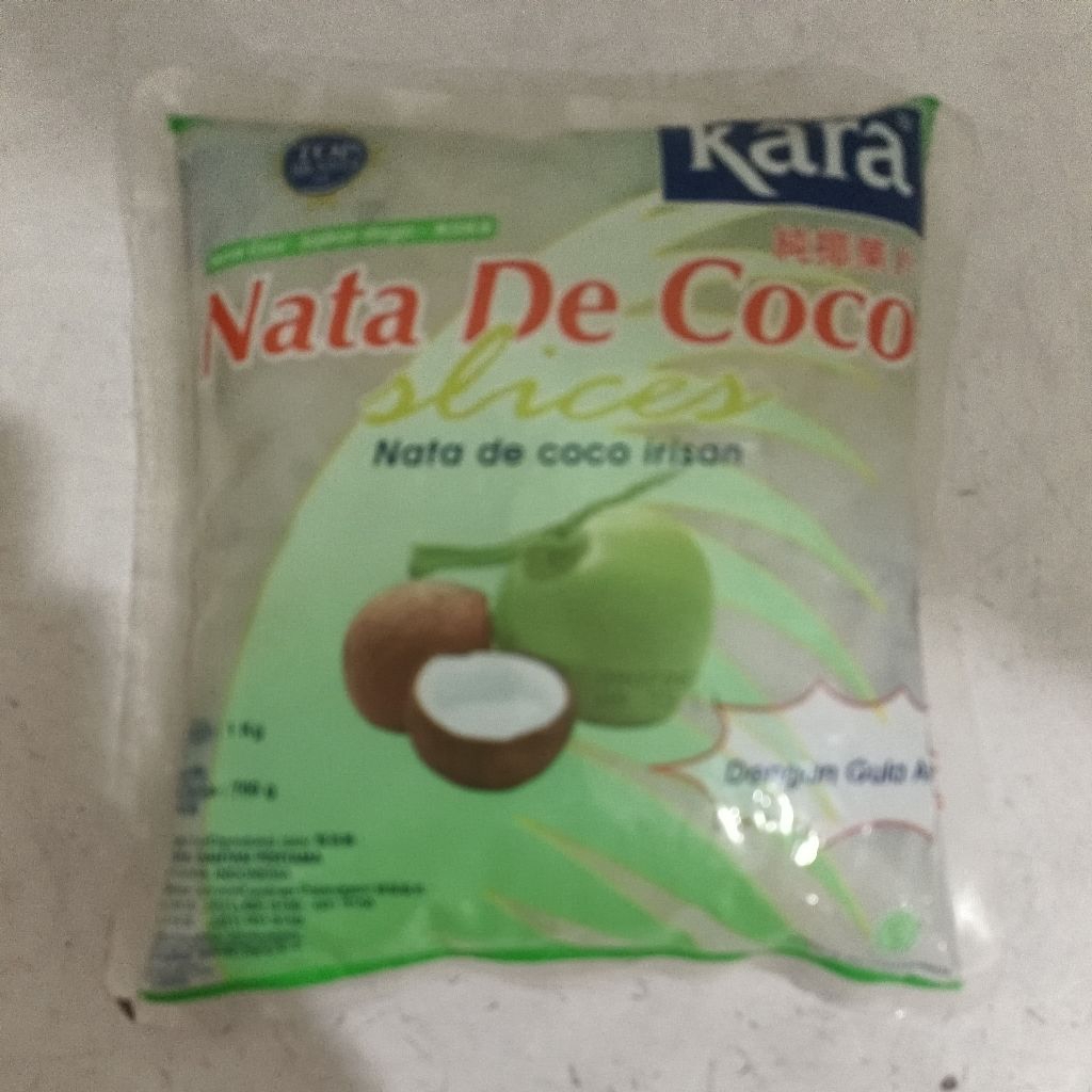 

Nata De Coco Kara Slice / Sari Kelapa Slice Kara