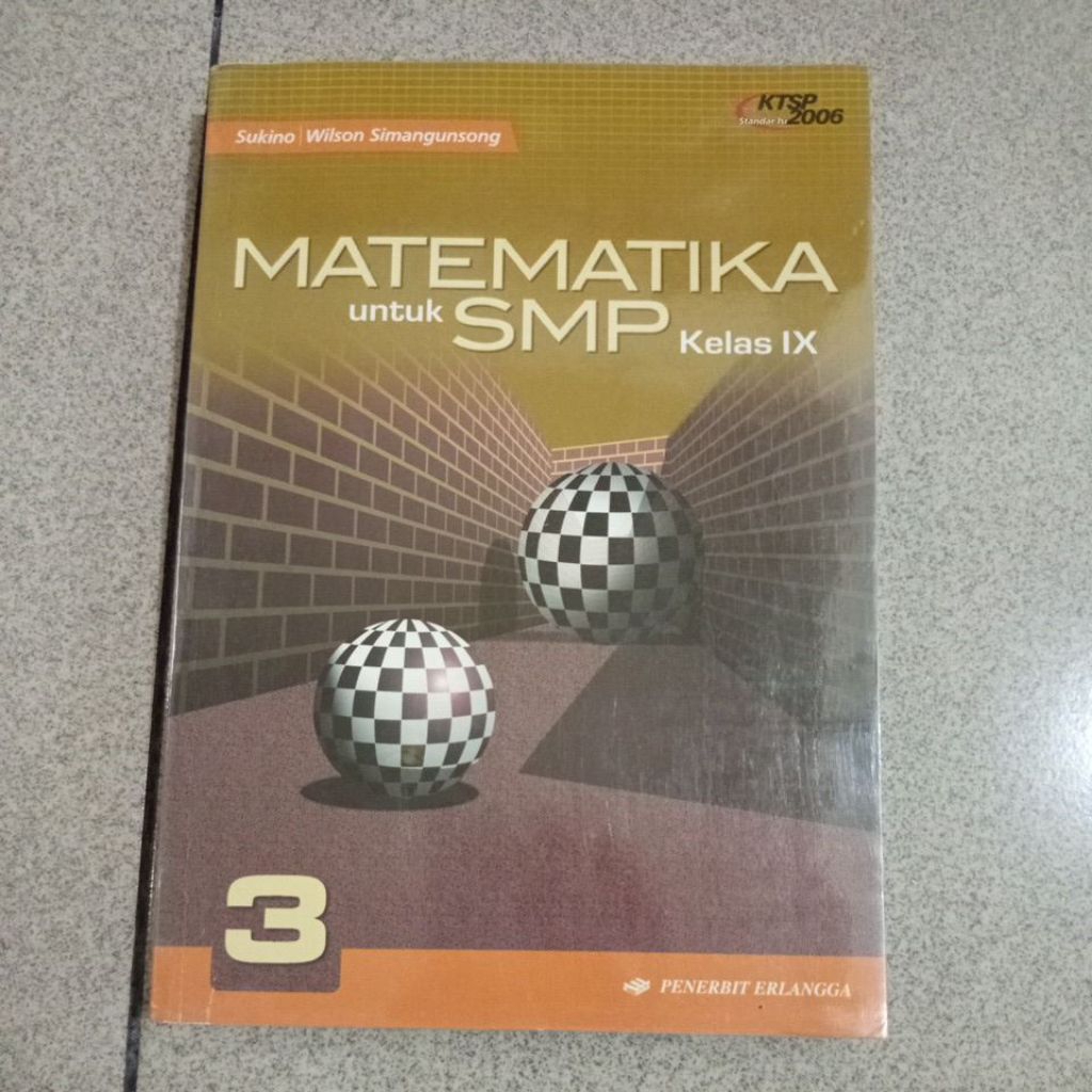 Matematika SMP IX KTSP 2006 ERLANGGA Bekas Original