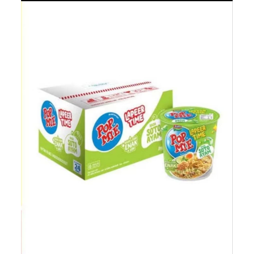 

Popmie Pop Mie Jumbo Lapeer Time Mix Aneka Rasa 24*75gr (1 Dus)