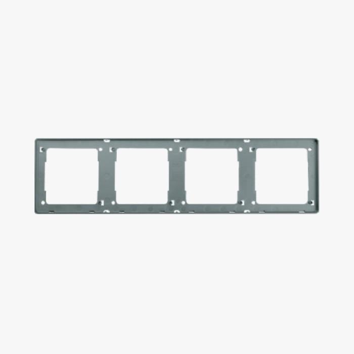 Frame Saklar 4 Gang Nero Casa Frame Grey X2486-Grey / Frame 4 Gang