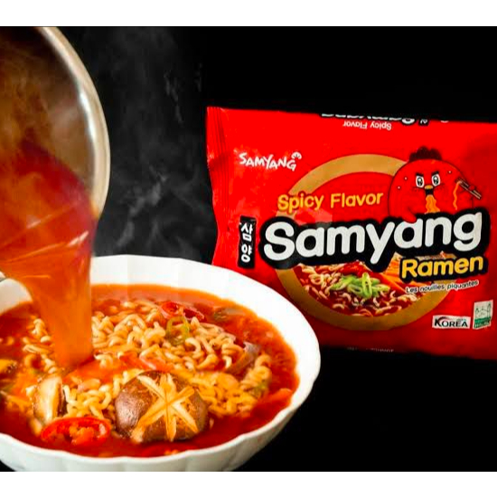 

Samyang Green Ramen Spicy flavour / Samyang Spicy ramen / mi instan kuah pedas 120g