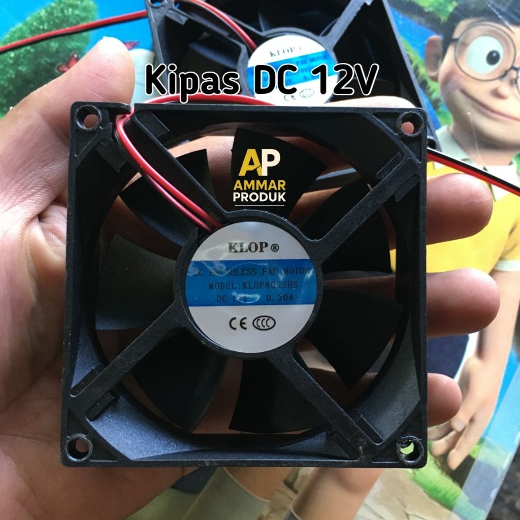 Fan Kipas DC 8x8 12V 0.30A Klop High Speed