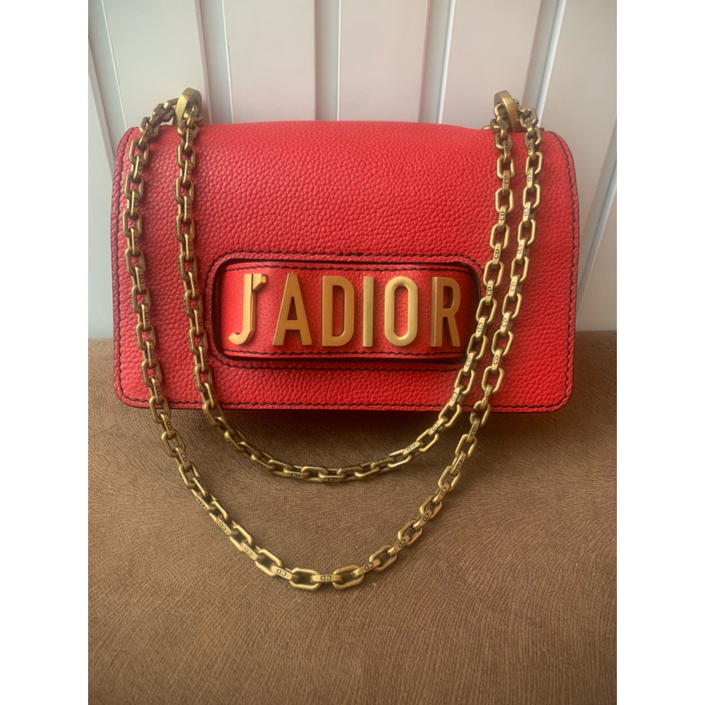 ChristianDIOR RedJ'adiorFlapBag