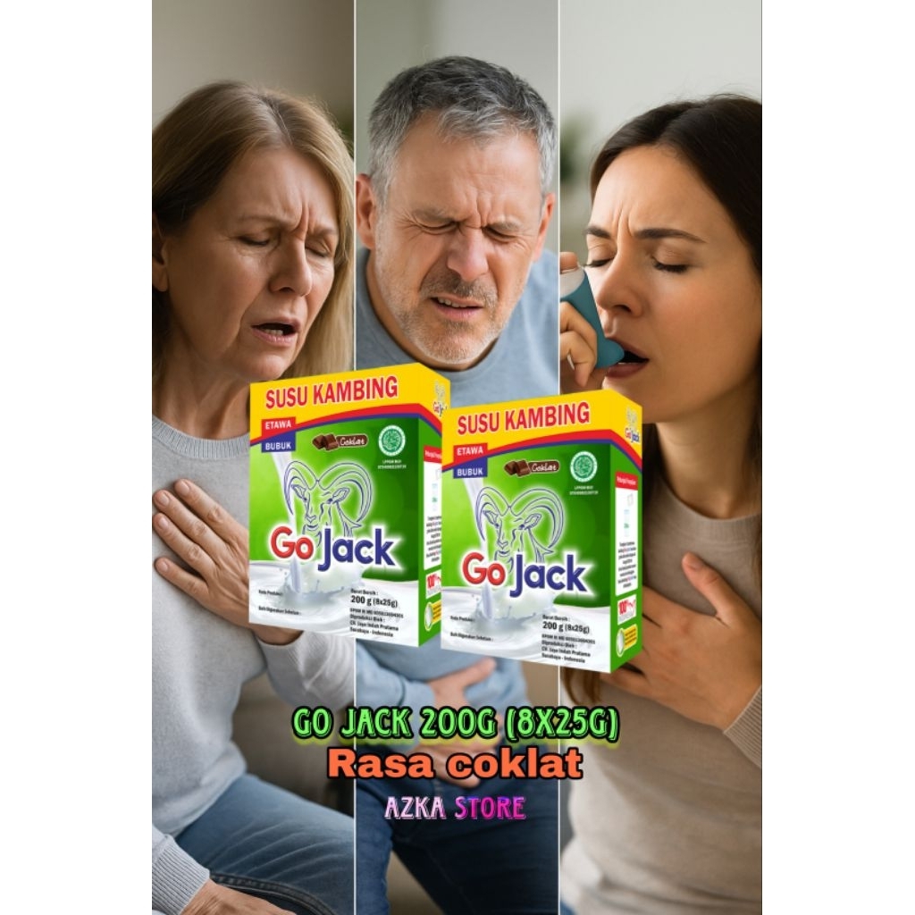 

SUSU KAMBING ETAWA GOJACK 200gr (8 sachet x 25gr) RASA COKELAT