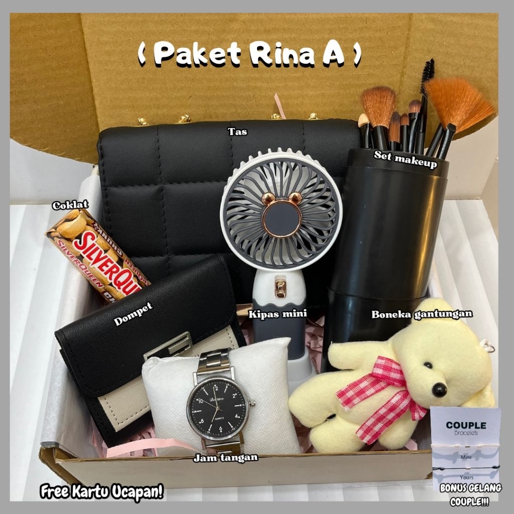 [ PAKET RINA] Kado Ulang Tahun Cewek Kado Tas Wanita Hampers Ultah Kado Anniversary Kado Pasangan Ro