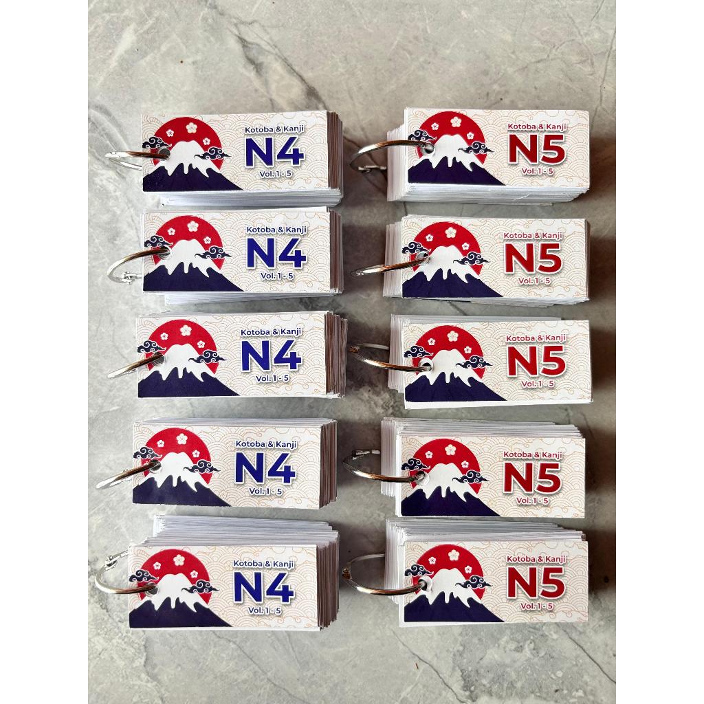 

Paket Hemat Flash Card Kanji + Kotoba N5 dan N4