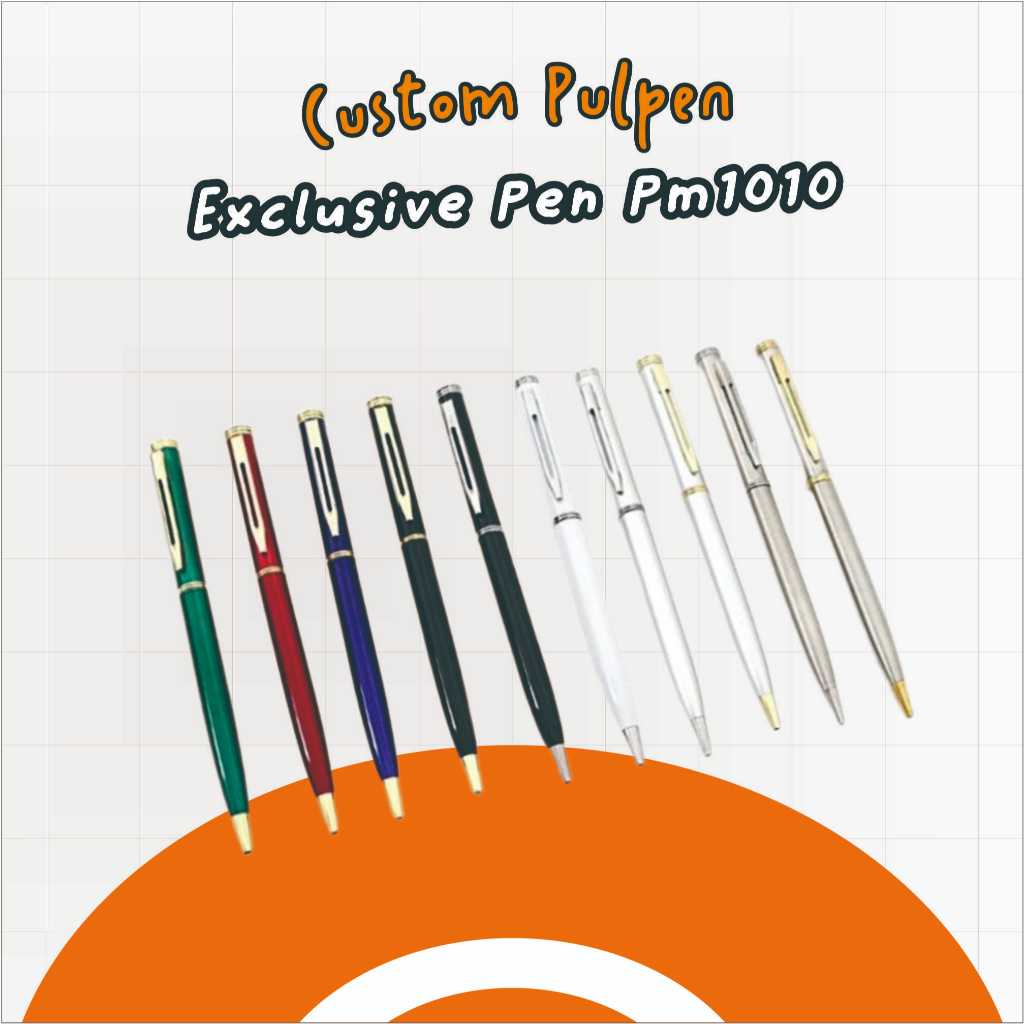 

Pulpen Promosi | Pulpen Free Nama dan Logo | Free Grafir | Pulpen Paku Medium - Exclusive Pen PM1010