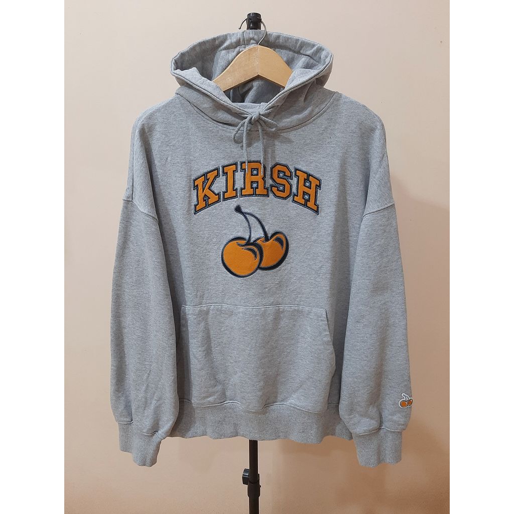 Hoodie Kirsh in Blume Arch Logo Cherry Grey