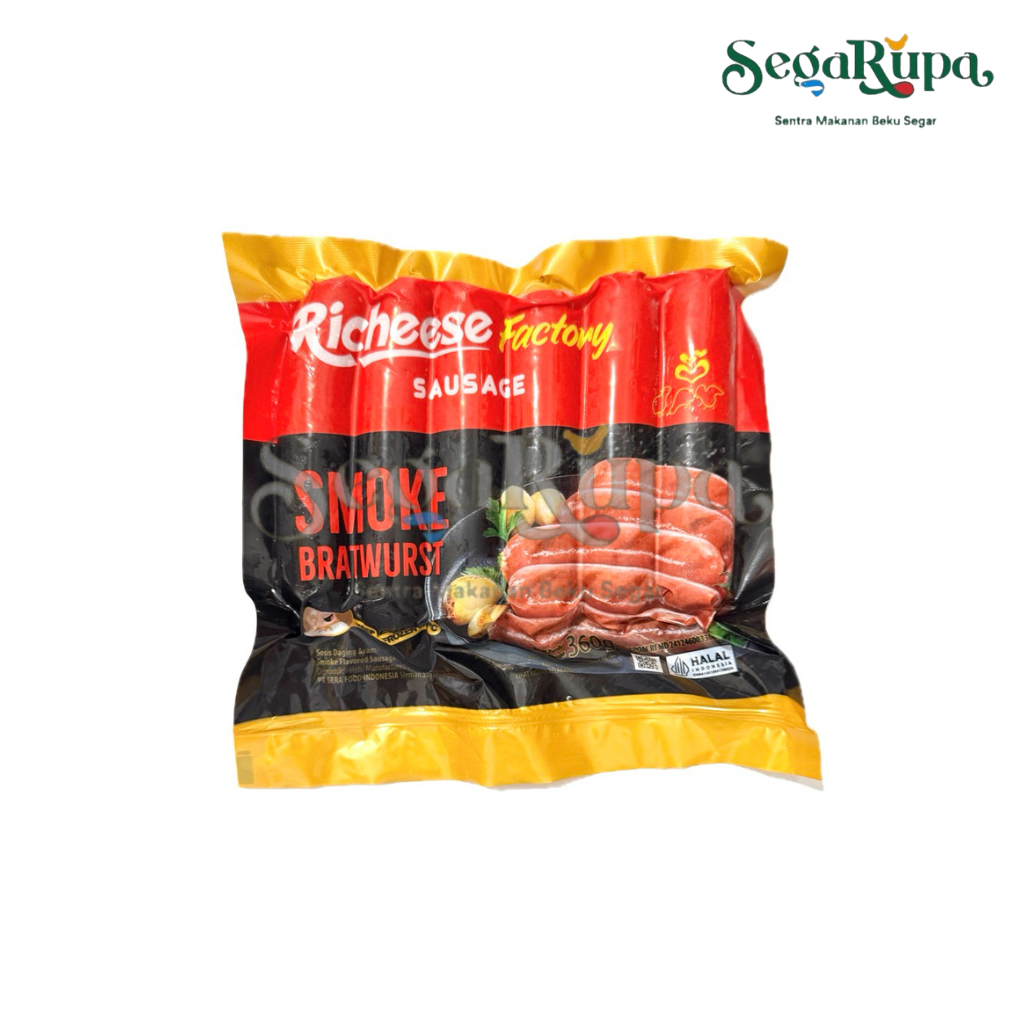 

RICHEESE SOSIS SMOKE BRATWURST 360 GR - SEGARUPA FROZEN FOOD & TOKO DAGING