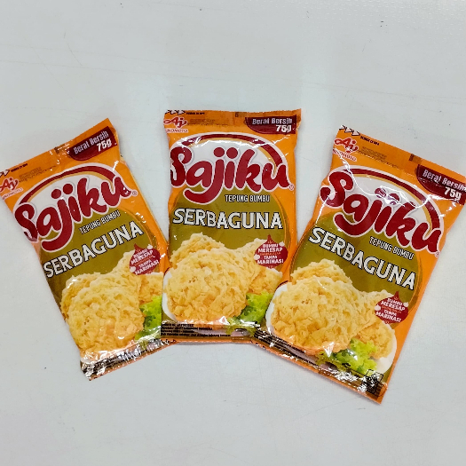 

Sajiku Tepung Bumbu Serbaguna Berat 75gr Tepung Bumbu Halal