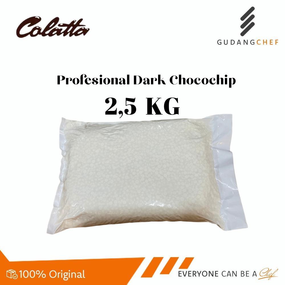 

Colatta Reguler/Mini Dark Chocochip Kerucut 2,5kg/White Chocochip 2,5kg - Van Houten Dark Chocochip
