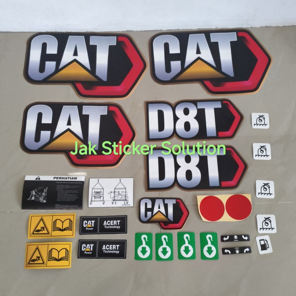 Stiker Dozer cat D8T Decal Sticker