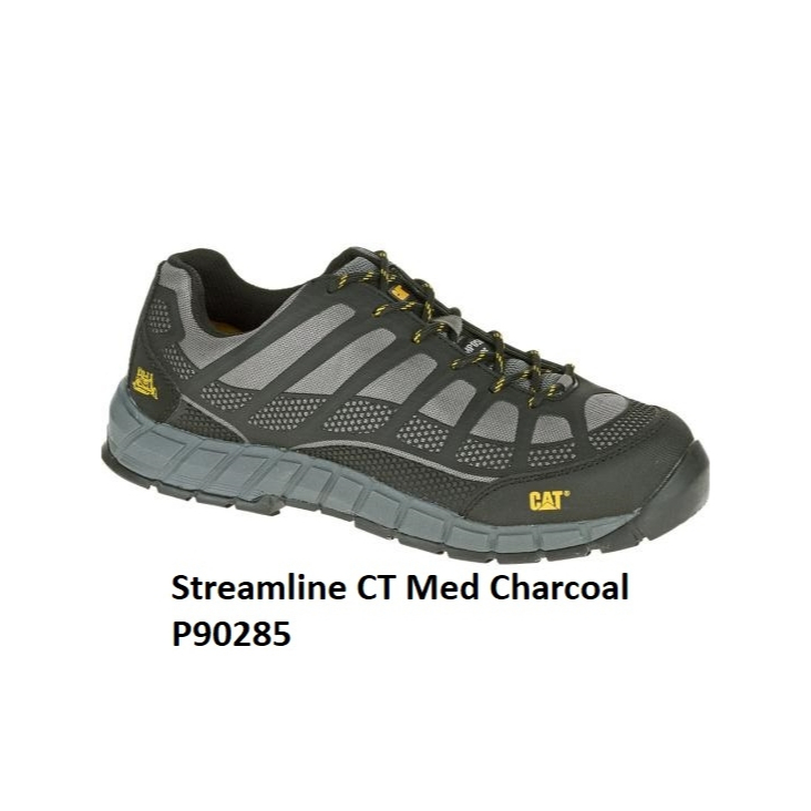 Sepatu Safety Caterpillar Streamline CT Medium Charcoal / Dark Shadow