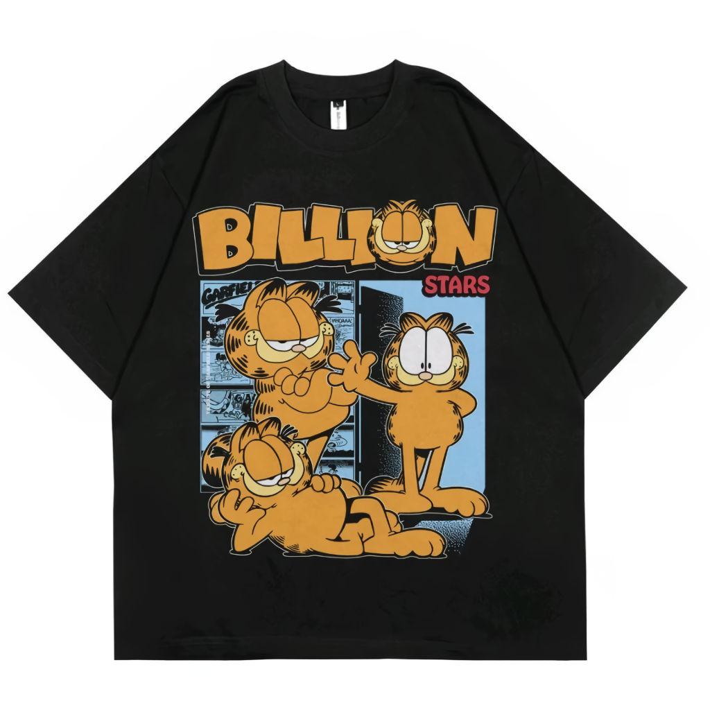 TSHIRT ANAK-ANAK GARFIELD - BILLIONSTARS - BOOTLEG VINTAGE - KAOS ATASAN DISTRO ANAK USIA 3-12 TAHUN