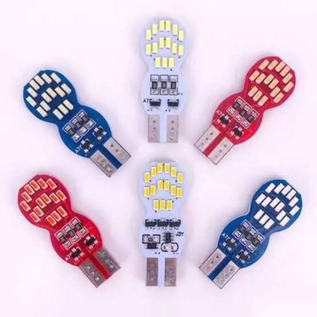 Lampu sein running t10 kipas ac dc motor mobil universal