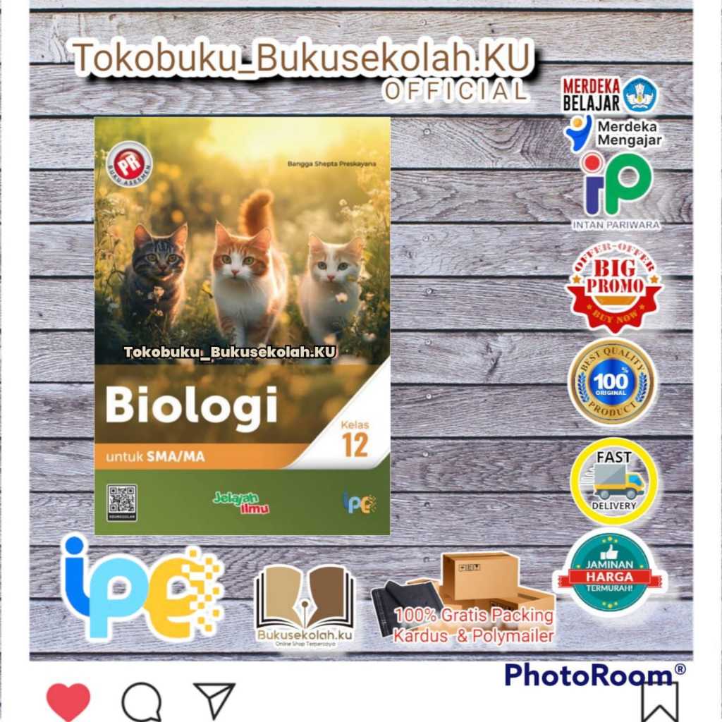 diskon BUKU PR ASESMEN BIOLOGI KELAS 12 TAHUNAN  Terbaru 2025/2026 INTAN PARIWARA