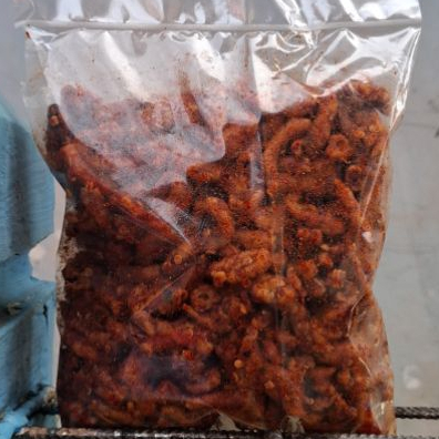 

usus crispy goreng 500gram pedas daun jeruk/kripik usus crispy