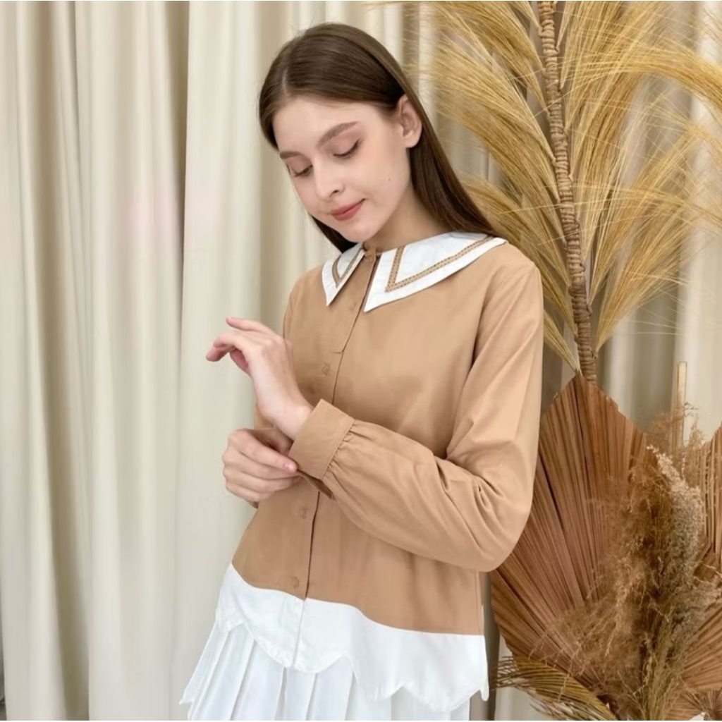 Atasan Kemeja Wanita Style Jepang