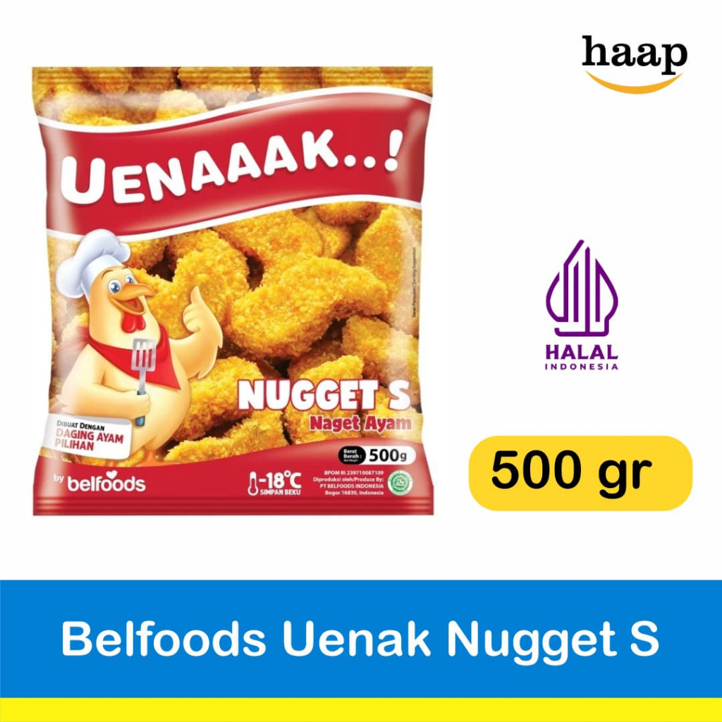 

Belfoods Uenak Nugget Ayam S 500gr
