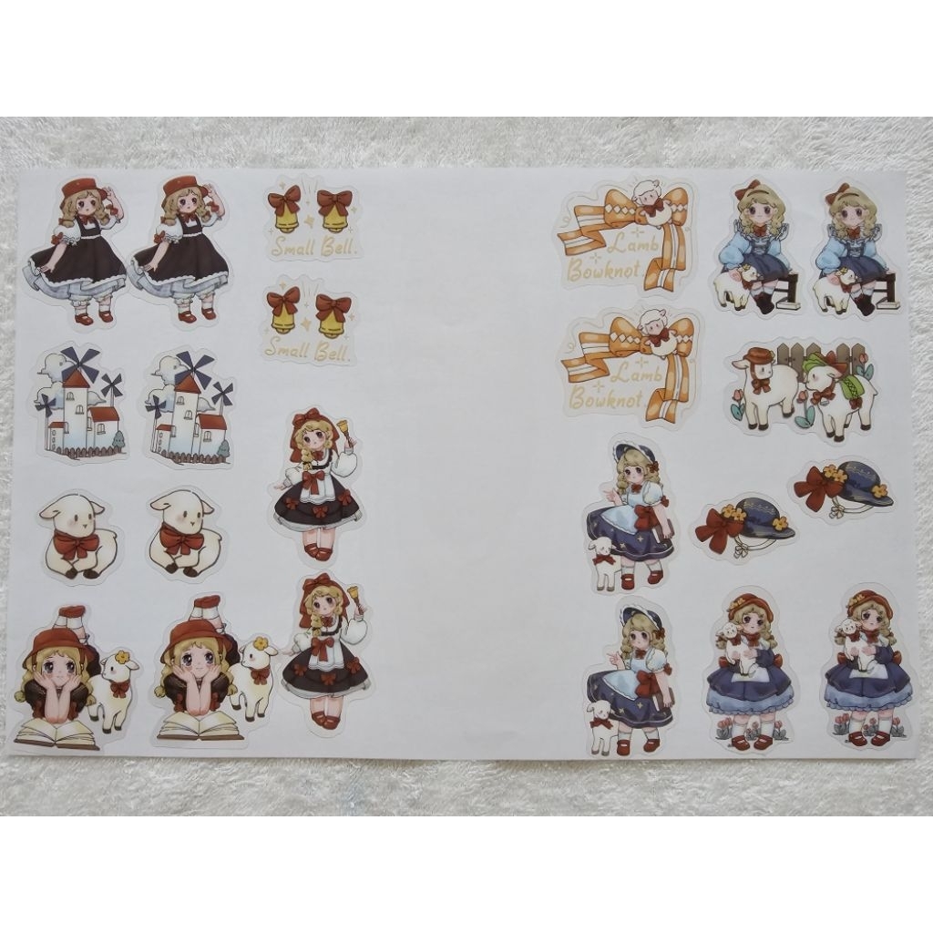 

(Baca Deskripsi) Winnie Mannor Series Elsa Madrigal in Blue & Black Dress Sticker Flakes