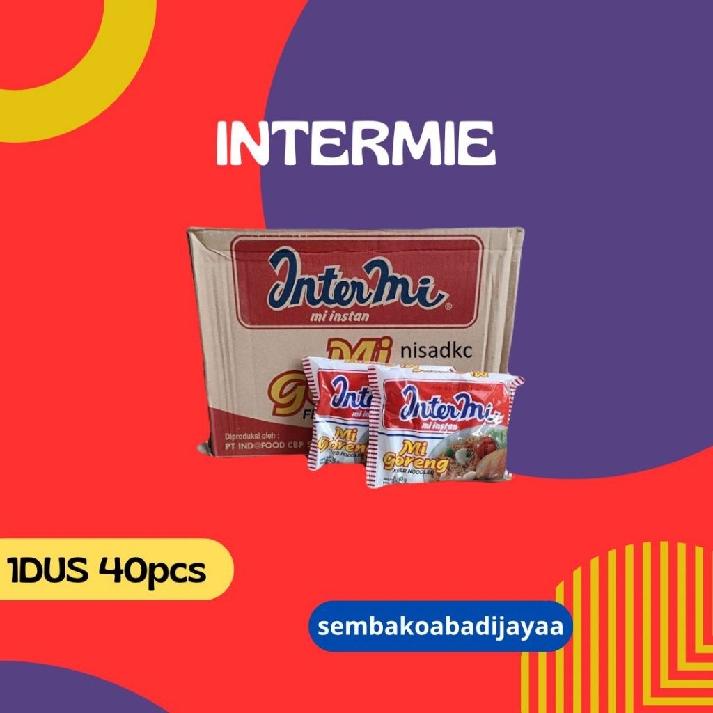 

Intermie mie goreng 1dus 40pcs,exp aman,promo terbatas