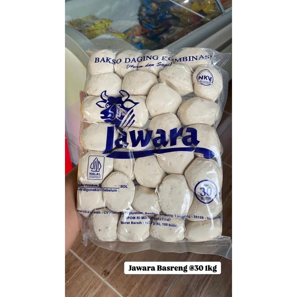 

Jawara Bakso Basreng TN Isi 30 1kg Frozen food cik ntik Jambi cemilan jajanan seblak korea jepang